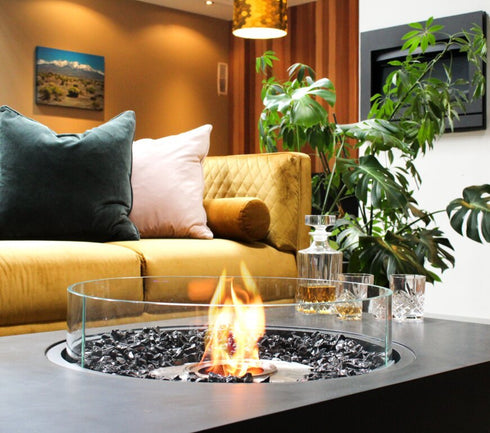 Ecosmart Fire Martini 50 Fire Pit Table - Graphite Finish / Black Burner - ESF.O.MTI.50.GH.B